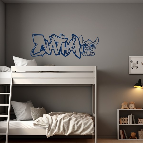Exemple de stickers muraux: Nathan Graffiti Stitch